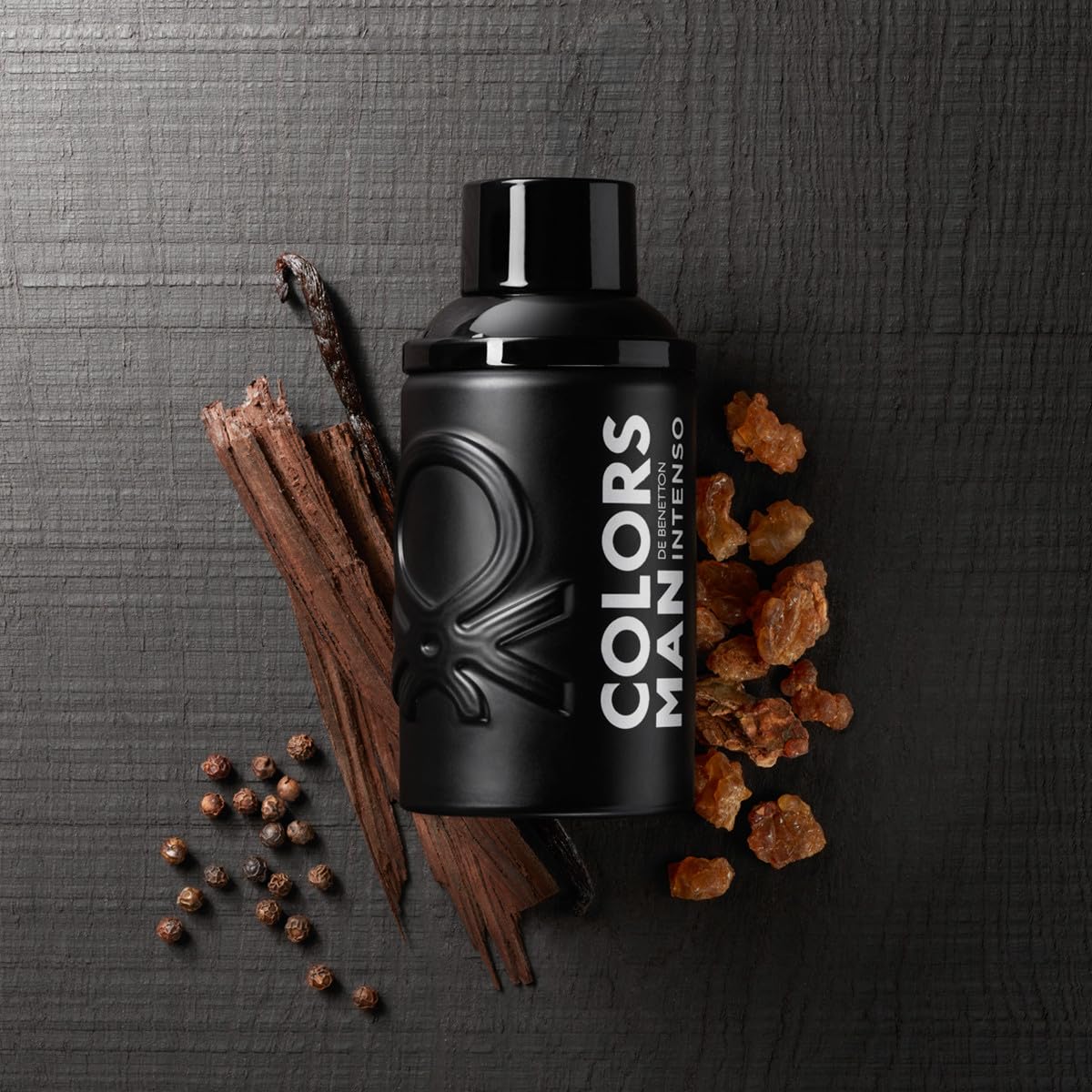 Benetton Colors Black Intenso profumo uomo 100 ml legnoso