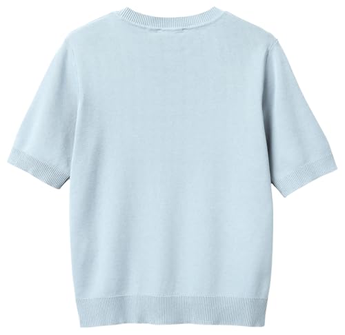 Benetton Maglia Donna Girocollo Manica Corta Regular