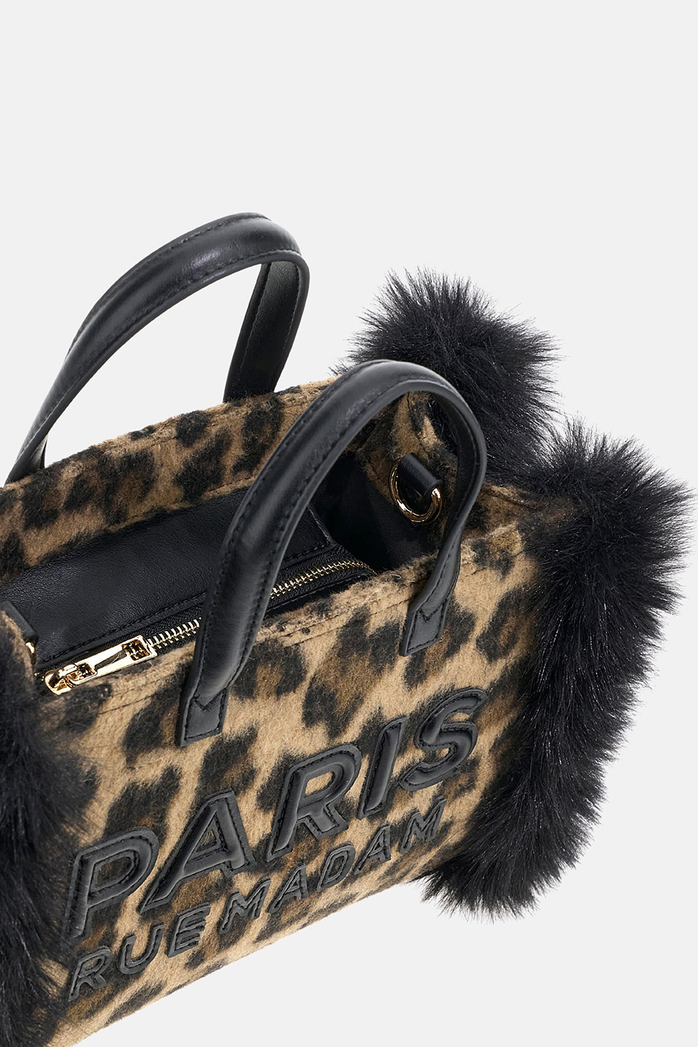 Rue Madam Megeve Mini 1627 tote bag donna leopard