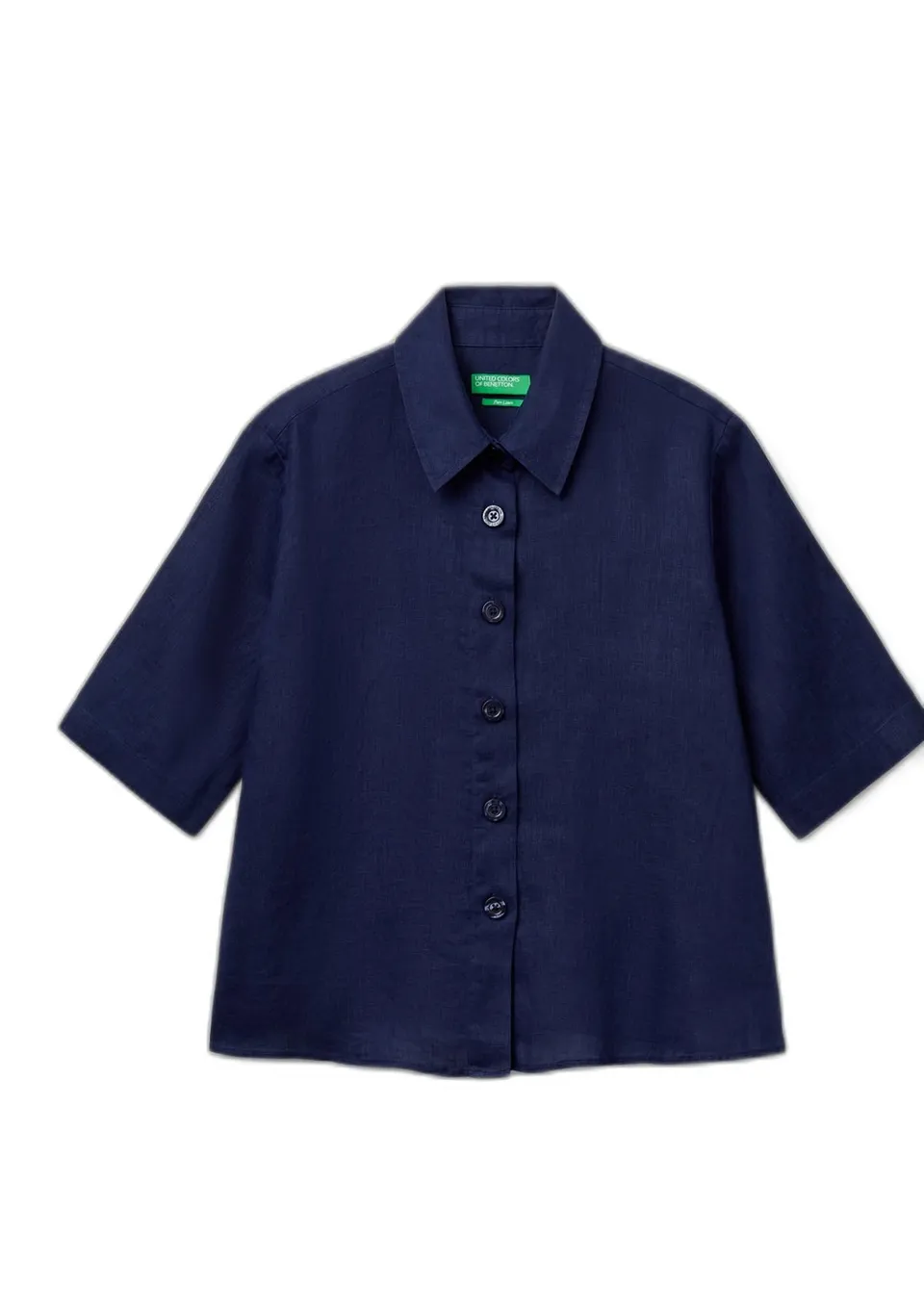 Benetton 5bml5qb75 Camicia Donna Classica