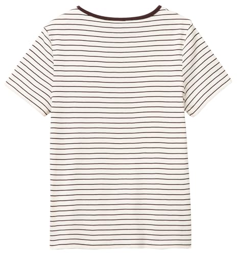 Benetton 339pd10bx T-shirt Donna panna slim fit