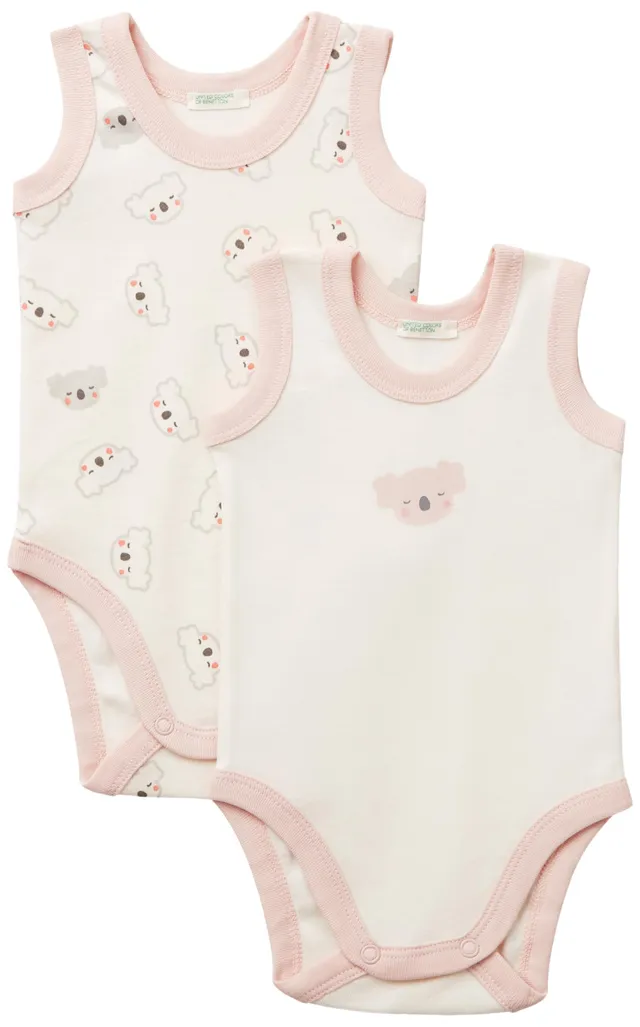Benetton Intimo e Pigiami Set 2 Body smanicato cotone organico