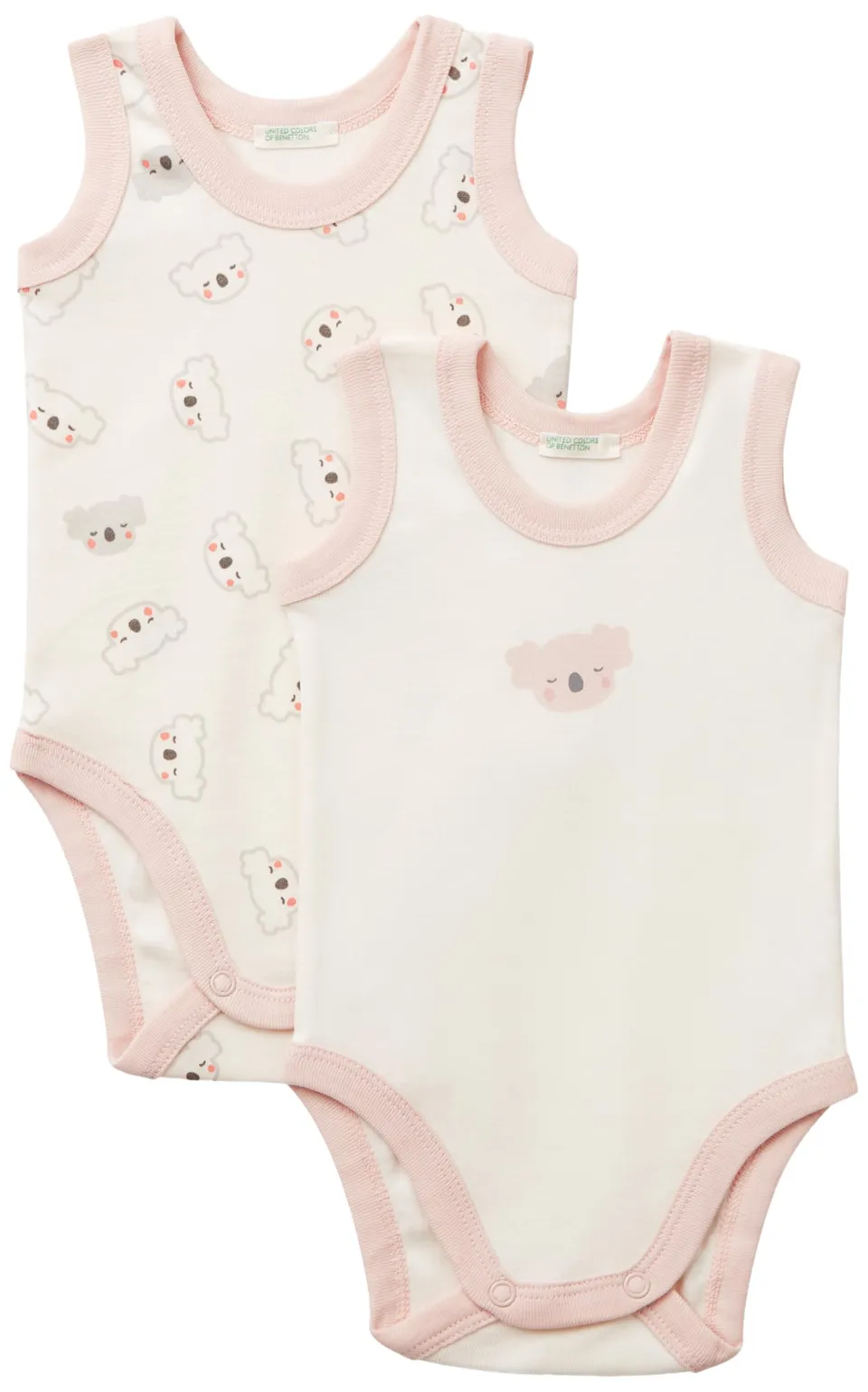 Benetton Intimo e Pigiami Set 2 Body smanicato cotone organico