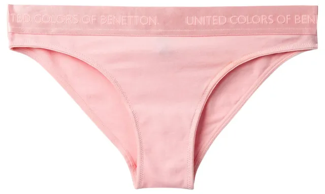 Benetton Slip 3op81s01m Mutande Donna Cotone Organico