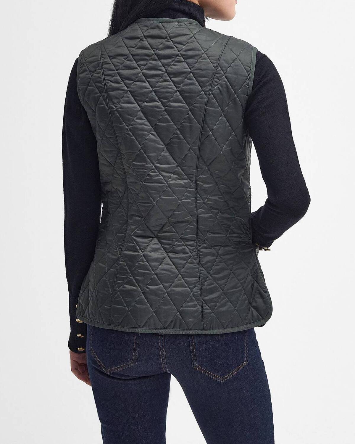 Barbour Betty Liner LLI0003 smanicato donna verde oliva