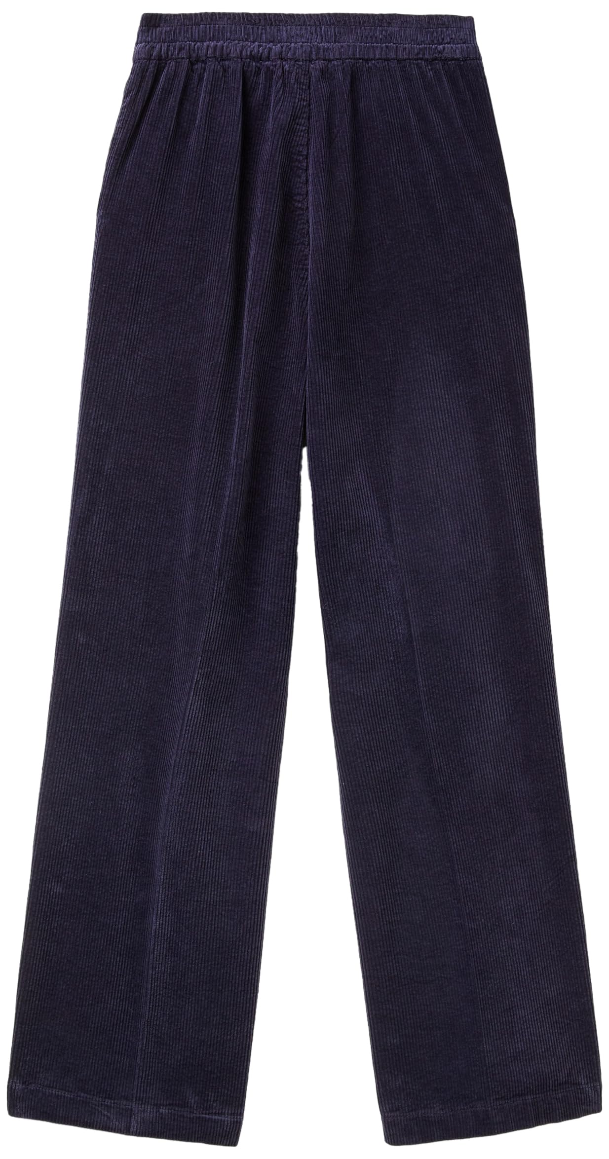 Benetton 4ha2df07i pantaloni donna blu velluto