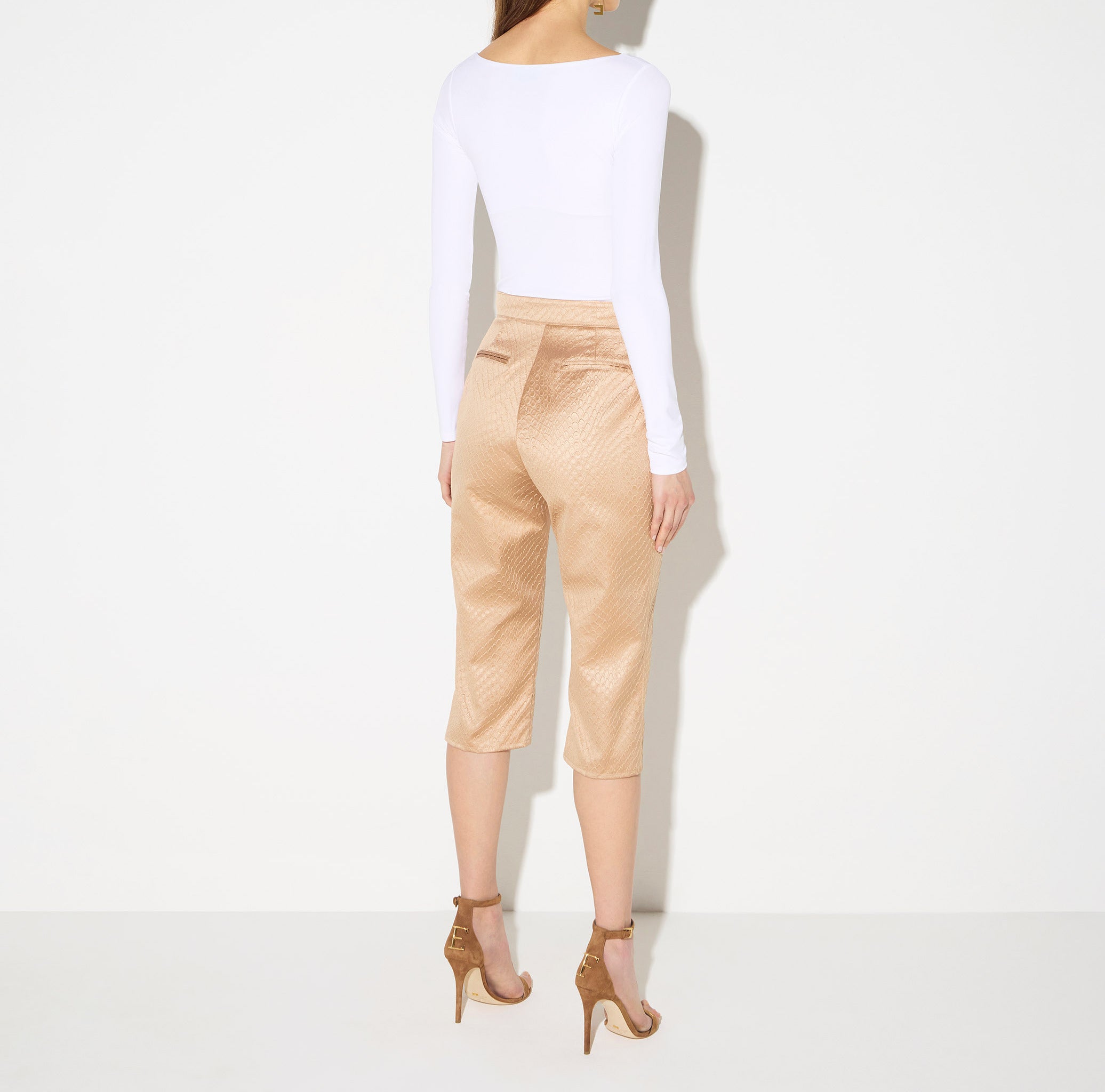 Elisabetta Franchi MD00567E2 maglia donna avorio viscosa