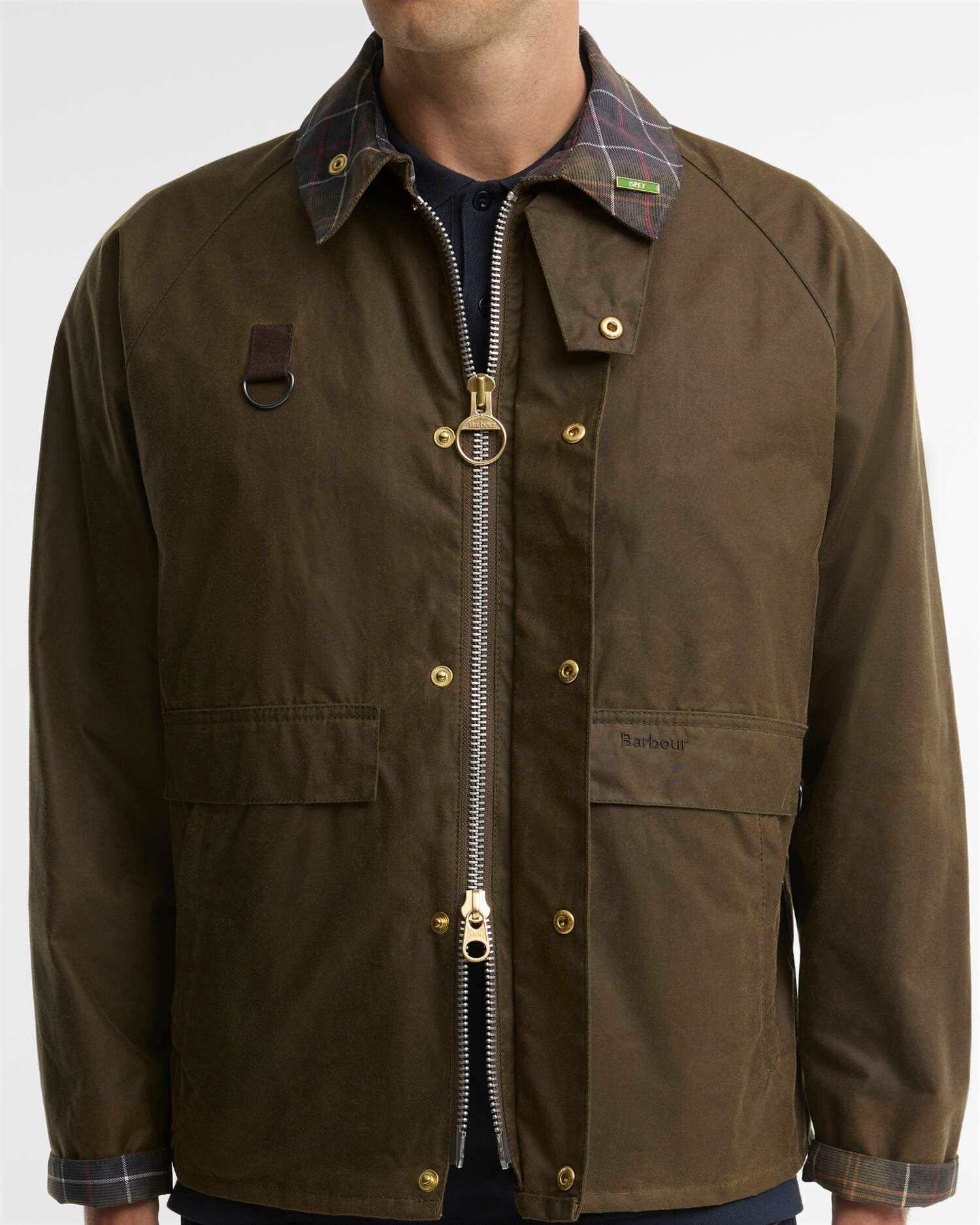 Barbour Spey Icons giacca cerata beech cotone uomo
