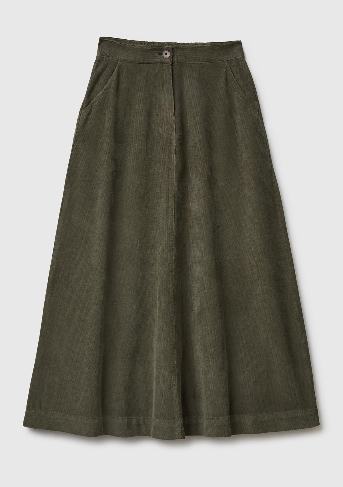 Benetton Gonne Gonna Midi Velluto Mille Righe Svasata
