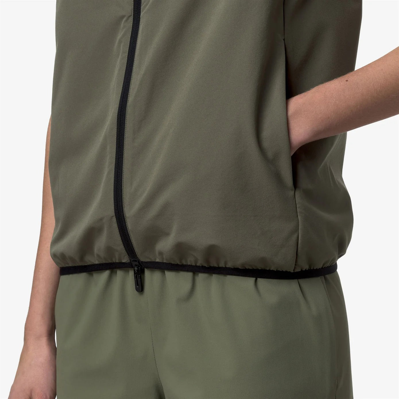 K-Way Flaner Travel Smanicato Unisex Verde Poliestere