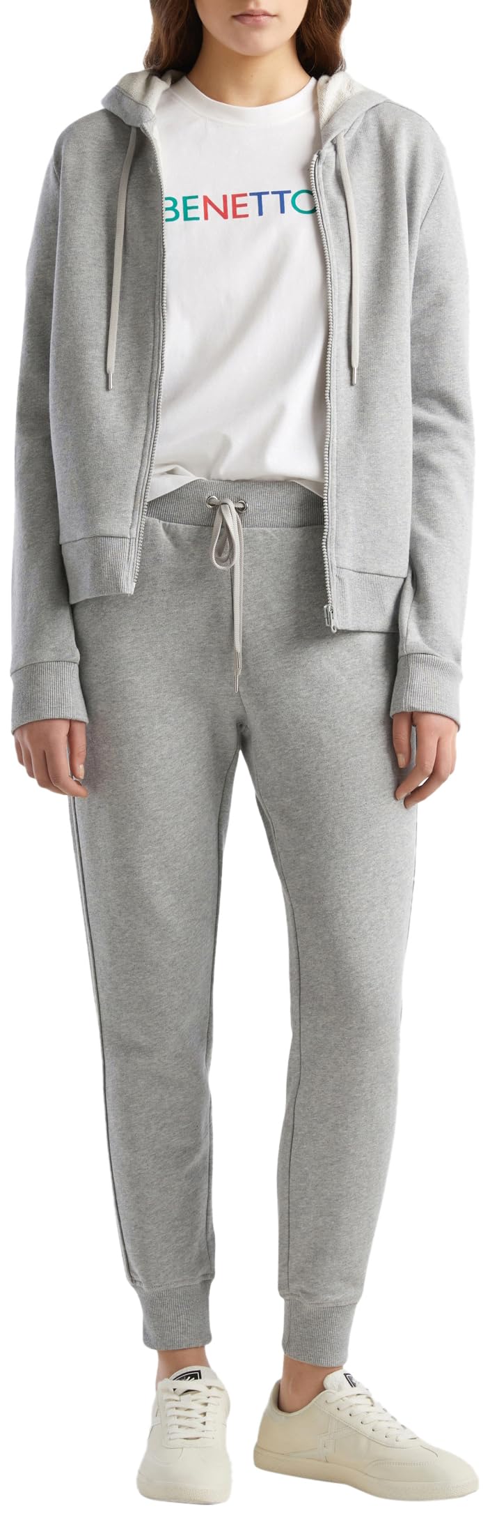 Benetton Pantaloni Donna Felpa Nero
