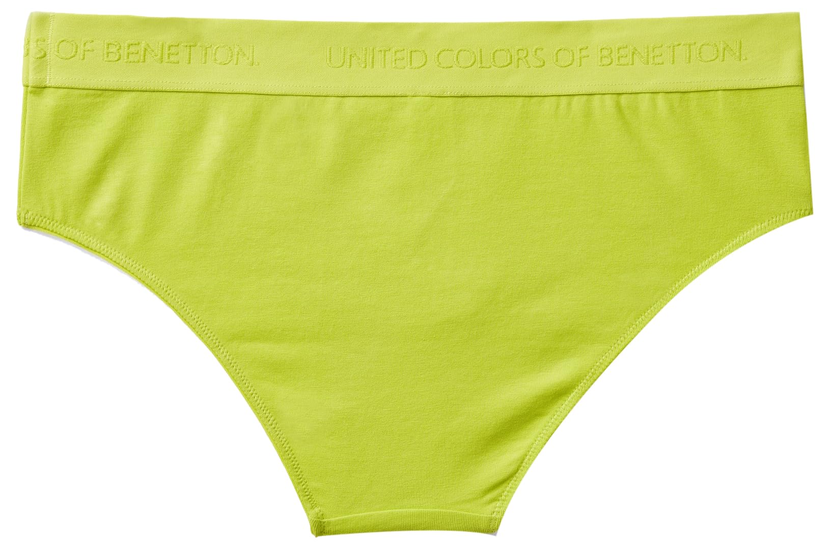 Benetton Intimo Slip Donna Fianco Alto Lime 2c7 cotone organico