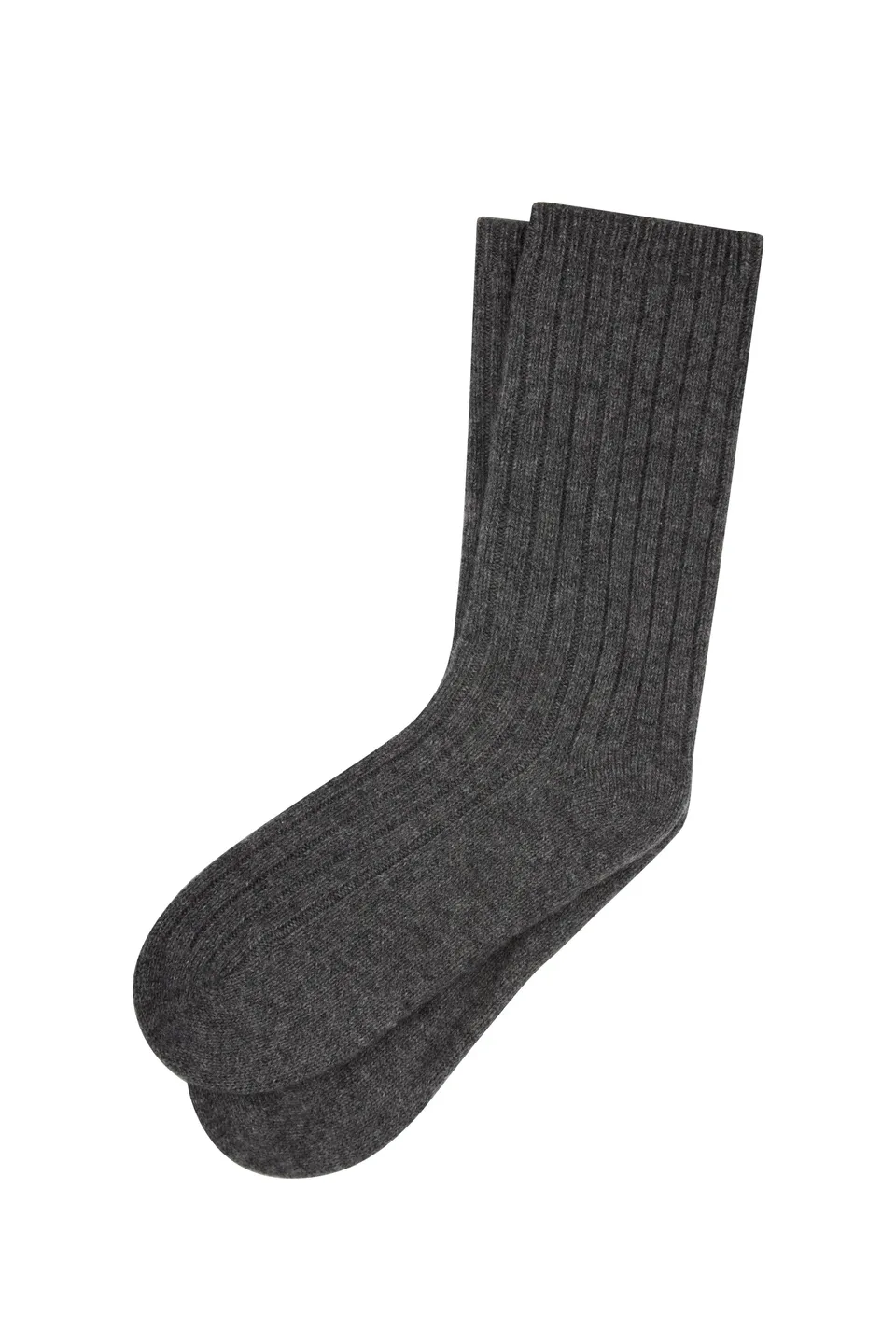 Karen Walker Cashmere Rib Socks calzini cashmere charcoal unica
