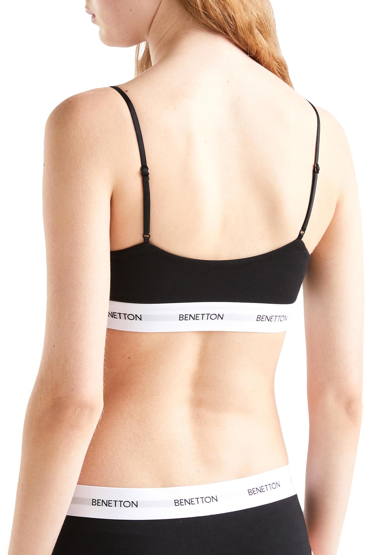 Benetton Intimo e Pigiami Top S Bianco 101 Cotone Bio