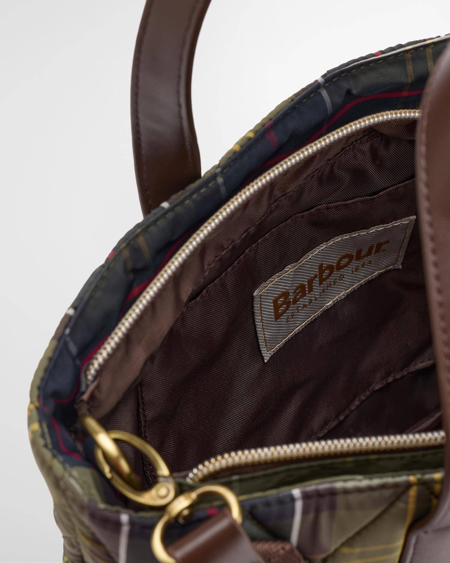Barbour LBA0431 Mini Quilted Tote borsa donna tartan