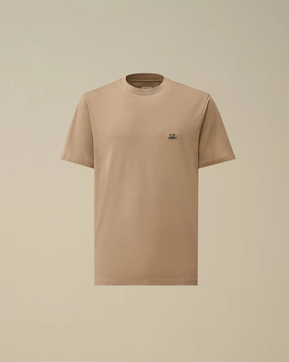 C.P. Company 20CMTS726A T-shirt Uomo Dove Grey patch logo