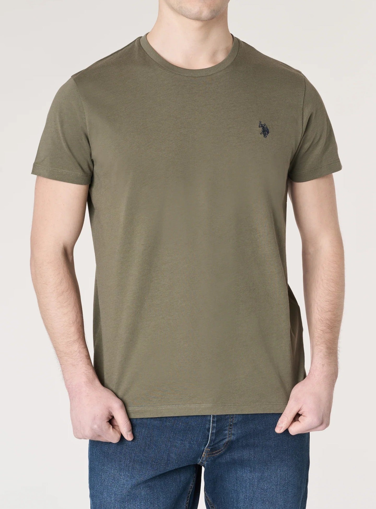 U.S. Polo ASSN. Mick US43154015 t-shirt cotone Verde Militare uomo