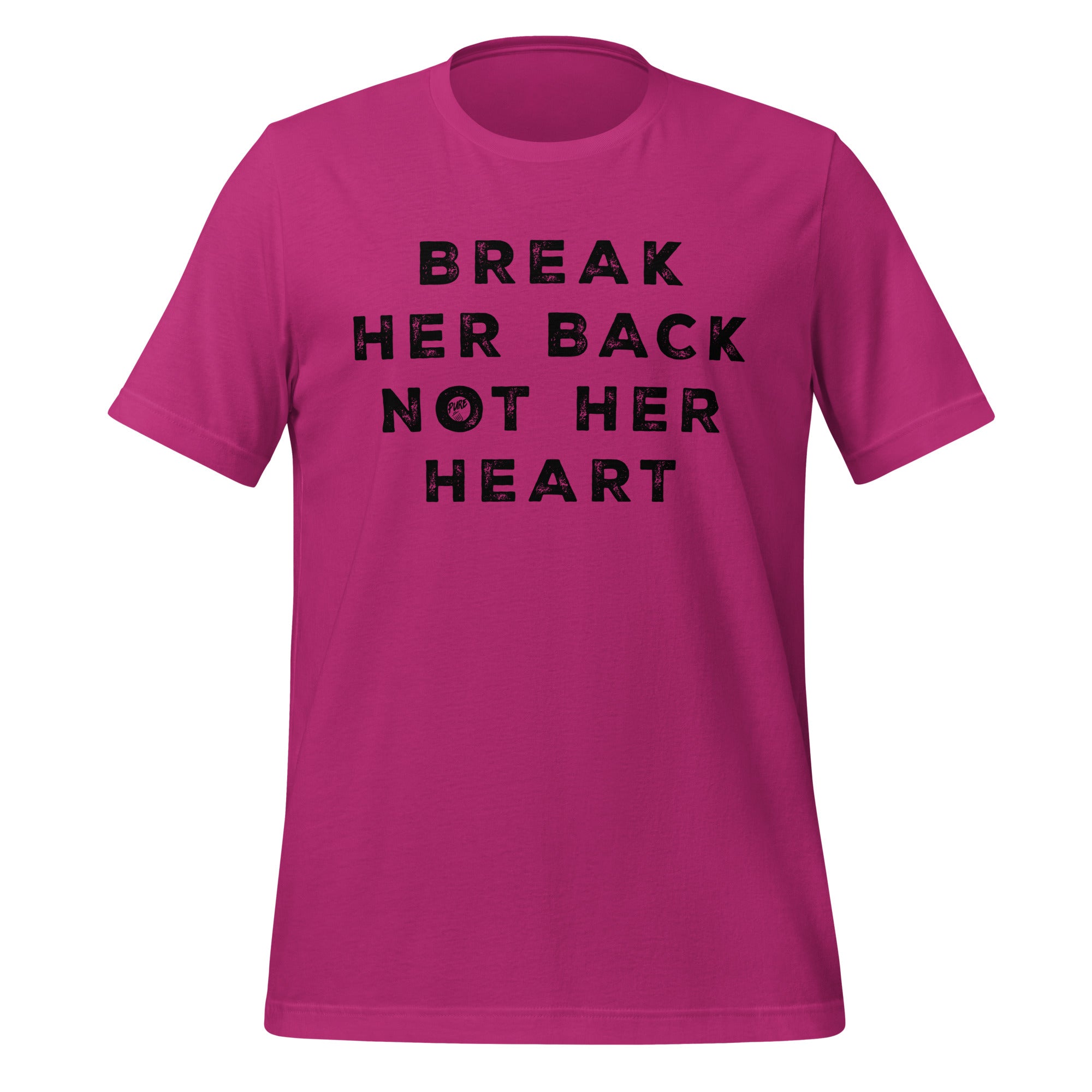 Pure Trash Break Her Back Not Her Heart maglietta uomo nera cotone