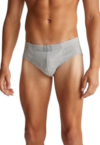 Benetton Slip Uomo Classico Grigio Jersey Taglia M