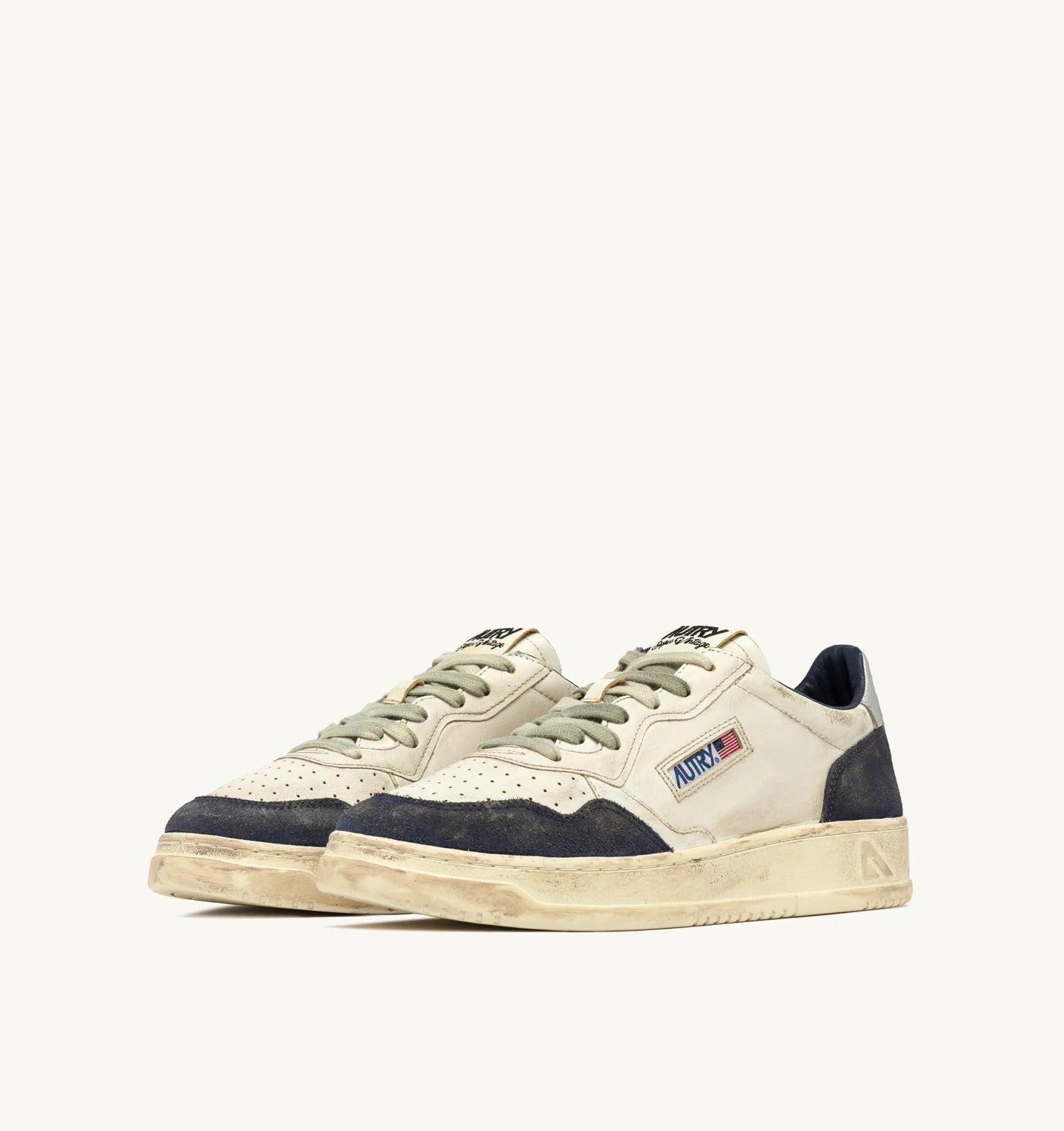 Autry Medalist Low AVLM-LS07 sneakers uomo Space Blue Silver pelle