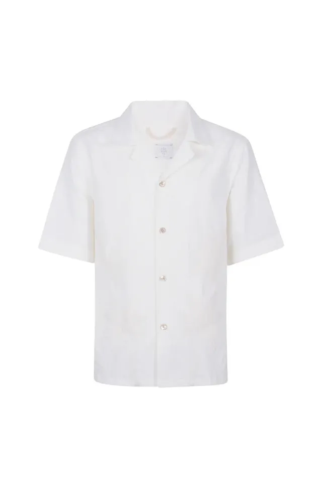 Eleventy M75CAMM08 Camicia Uomo Bianco Beige Cotone