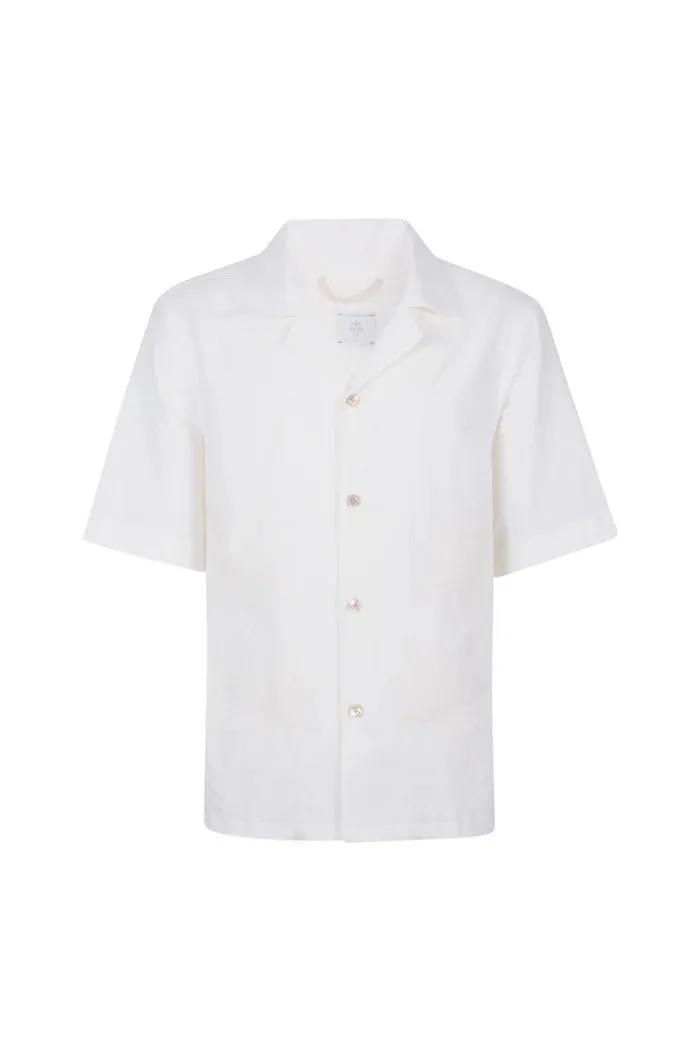 Eleventy M75CAMM08 Camicia Uomo Bianco Beige Cotone