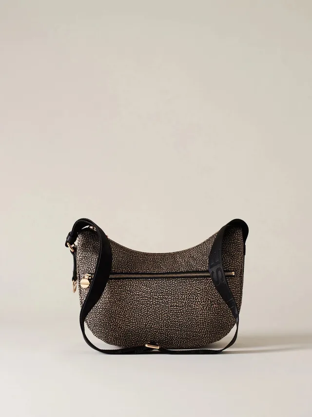 Borbonese Luna Small 934107 I15 borsa OP Naturale Nero