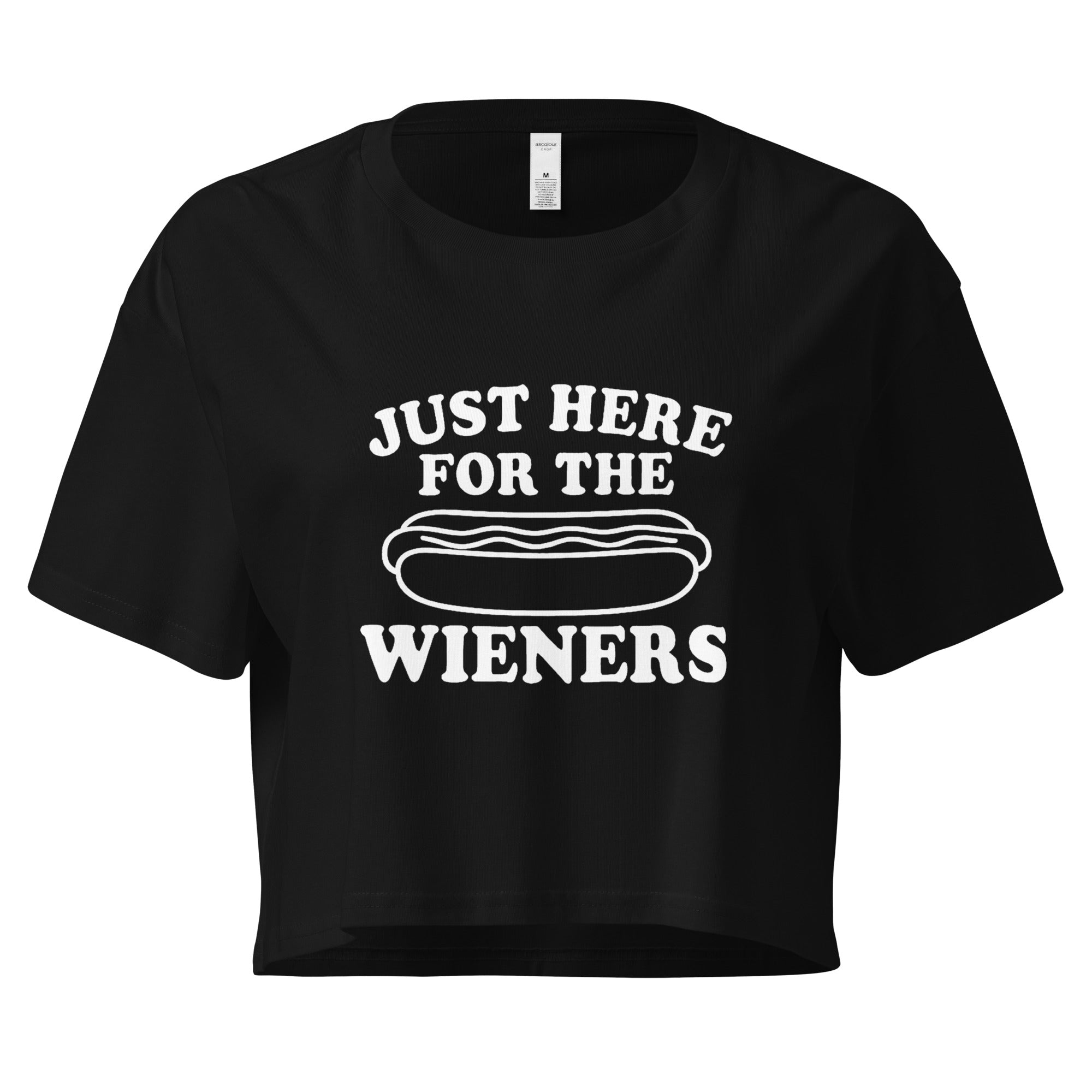 Pure Trash Womens T-Shirts Wieners crop top donna cotone
