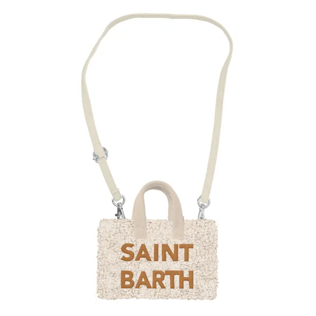 MC2 Saint Barth Phone Bag Teddy porta cellulare panna teddy