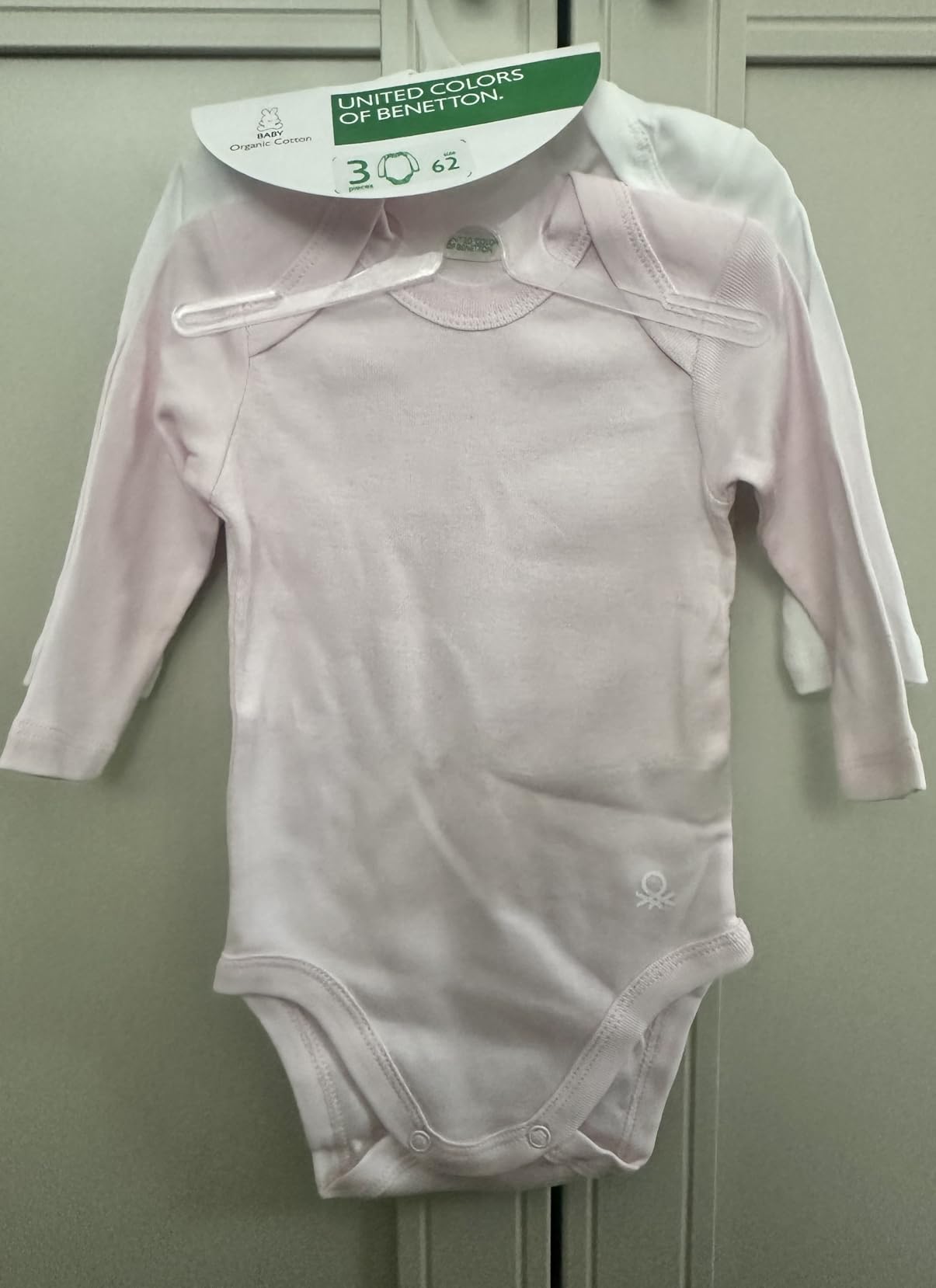 Benetton 3gi70b089 Set 3 Body Neonato Cotone 62