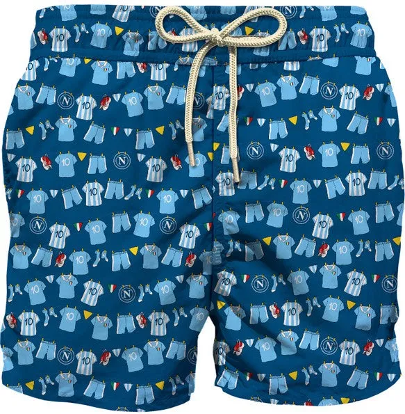 MC2 Saint Barth Jean Lighting 07453L costume boxer bambino Napoli Navy