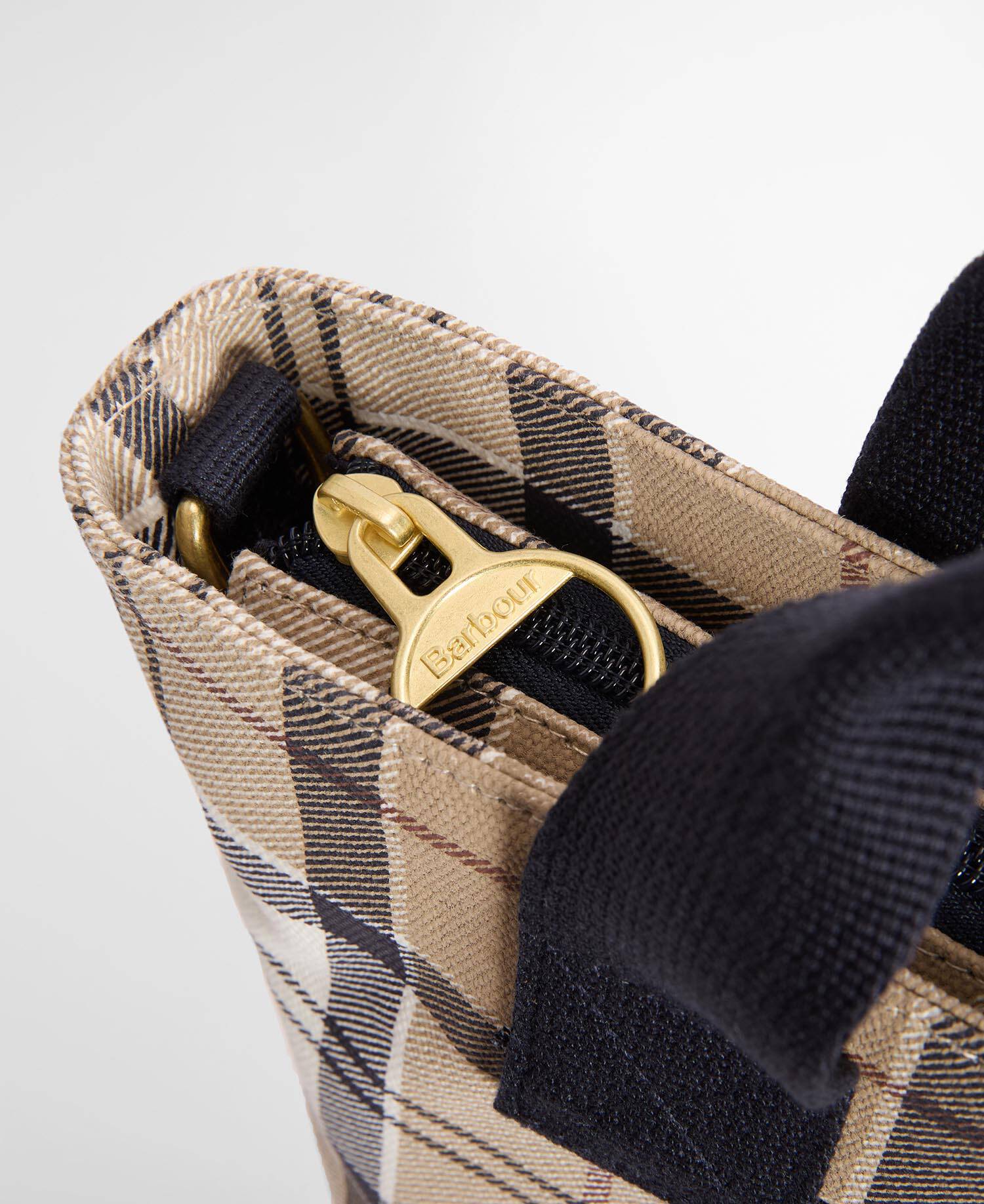 Barbour Maisy LBA0468 borsa tote Rosewood Tartan cotone