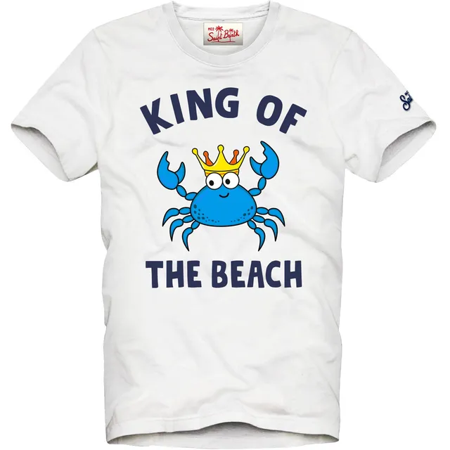 MC2 Saint Barth Denver Jr t-shirt bambino bianco cotone