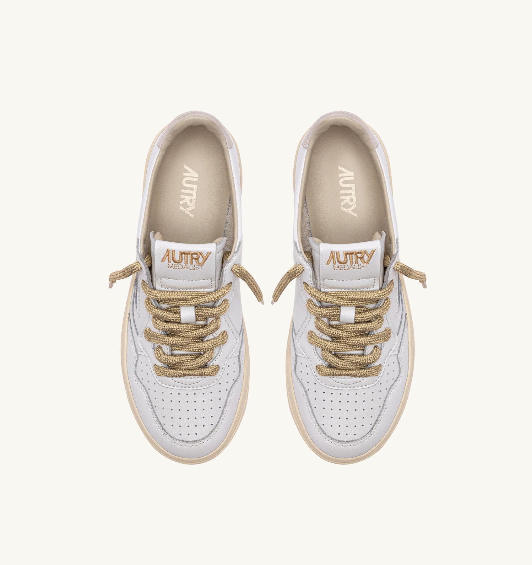 Autry Medalist AULW-SW01 sneakers bianche oro