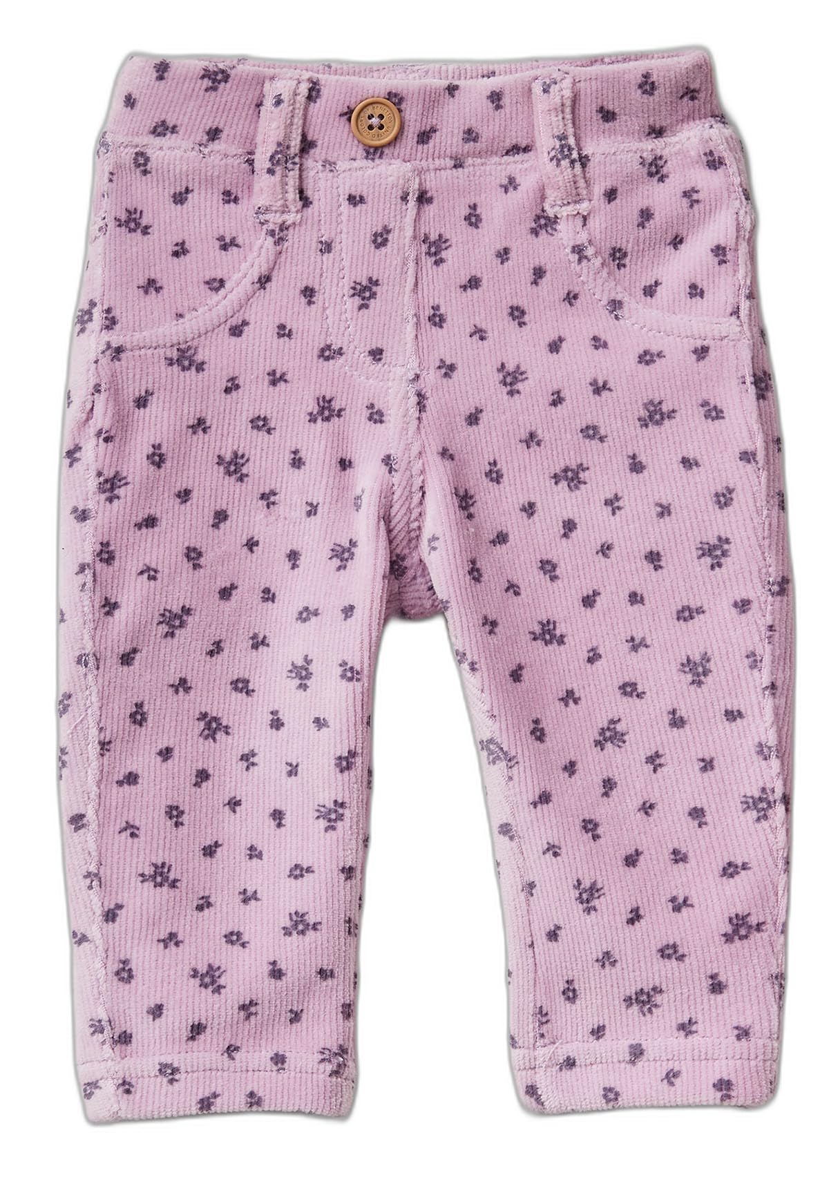 Benetton 4NNFAE005 pantaloni bimba cotone viola taglia 74