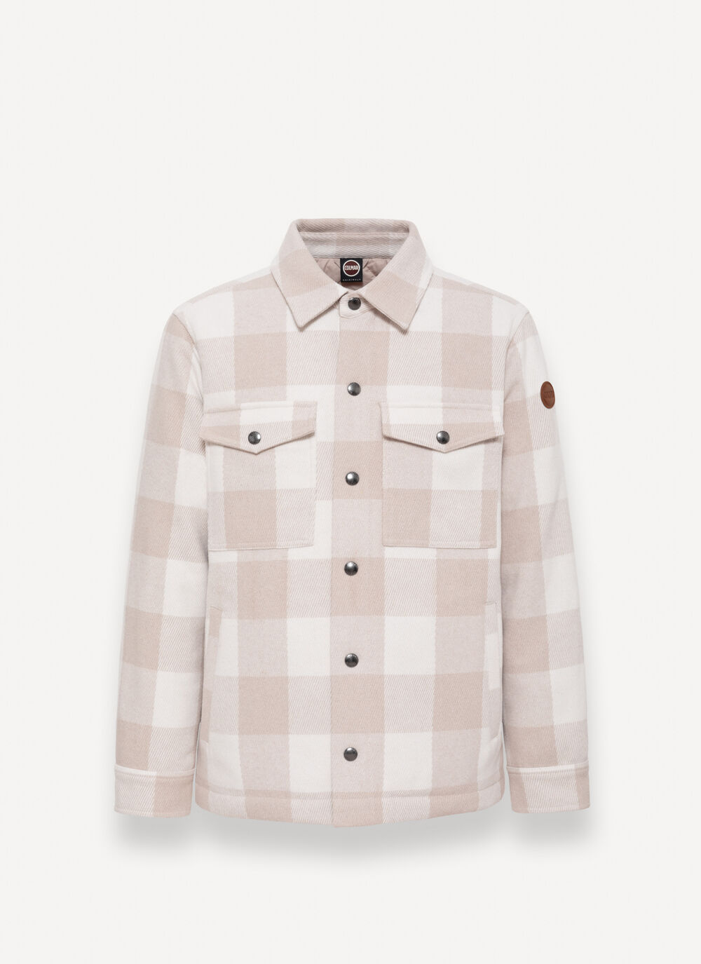 Colmar 11000011 overshirt uomo beige nude quadri