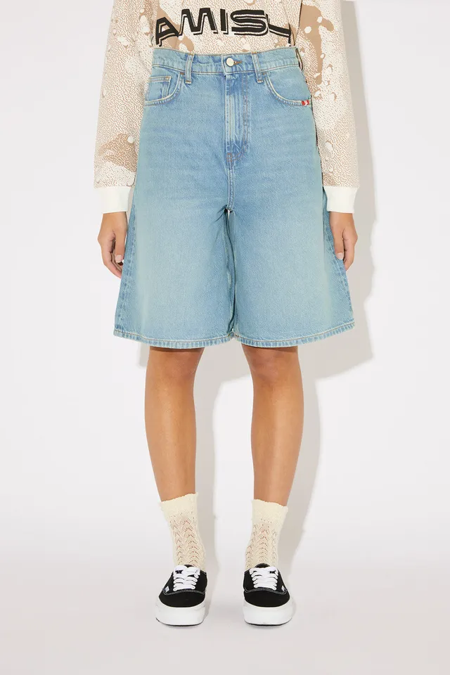 Amish Crew Sand Stone AMD171D7453197 Bermuda Donna Blu