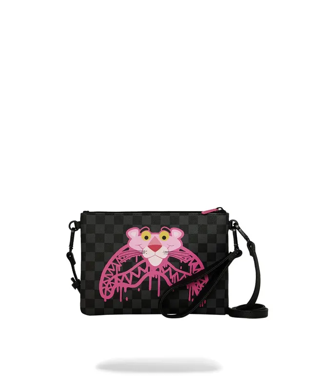 Sprayground 910B8959NSZ Pochette PVC Nero Rosa Pink Panther