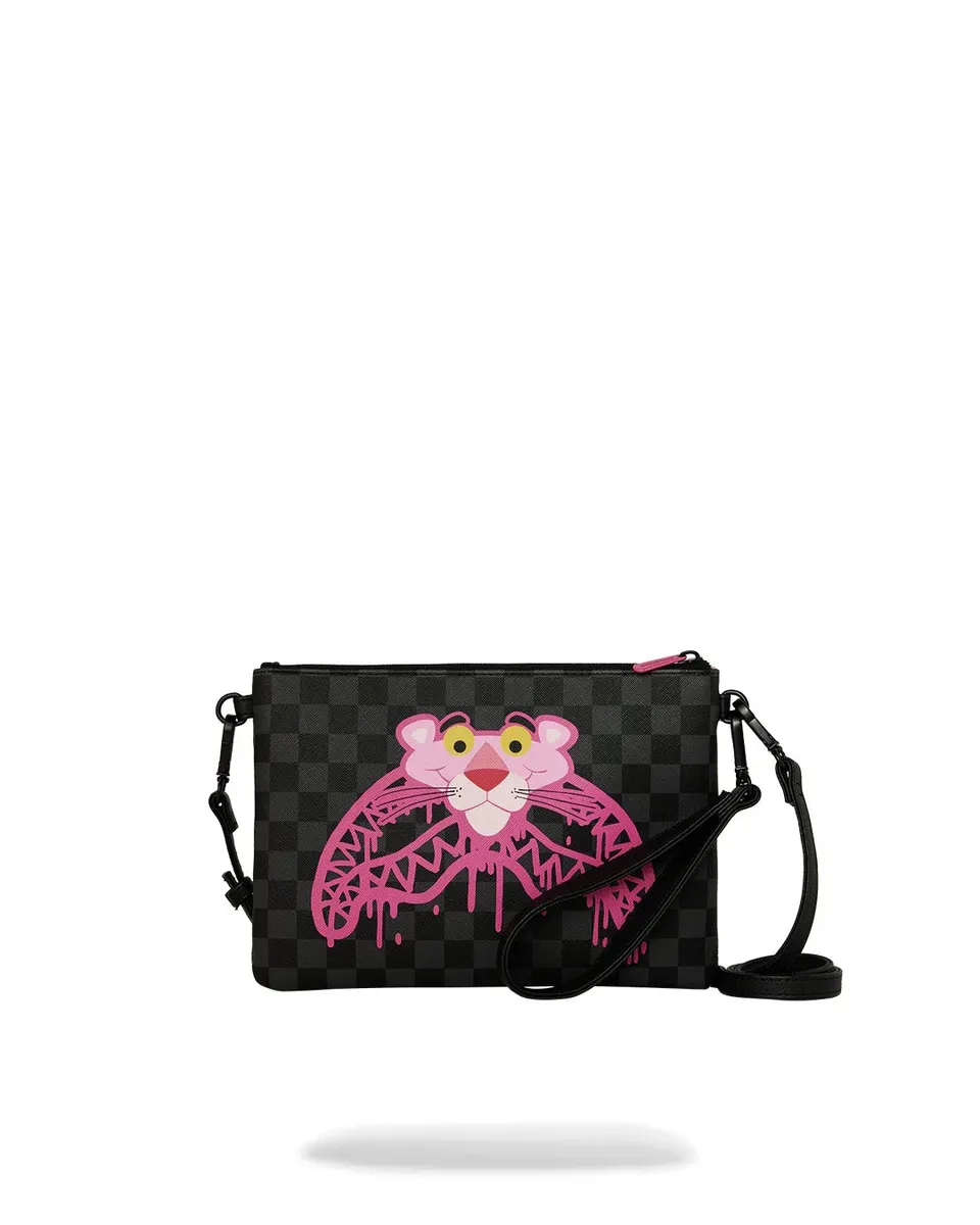 Sprayground 910B8959NSZ Pochette PVC Nero Rosa Pink Panther