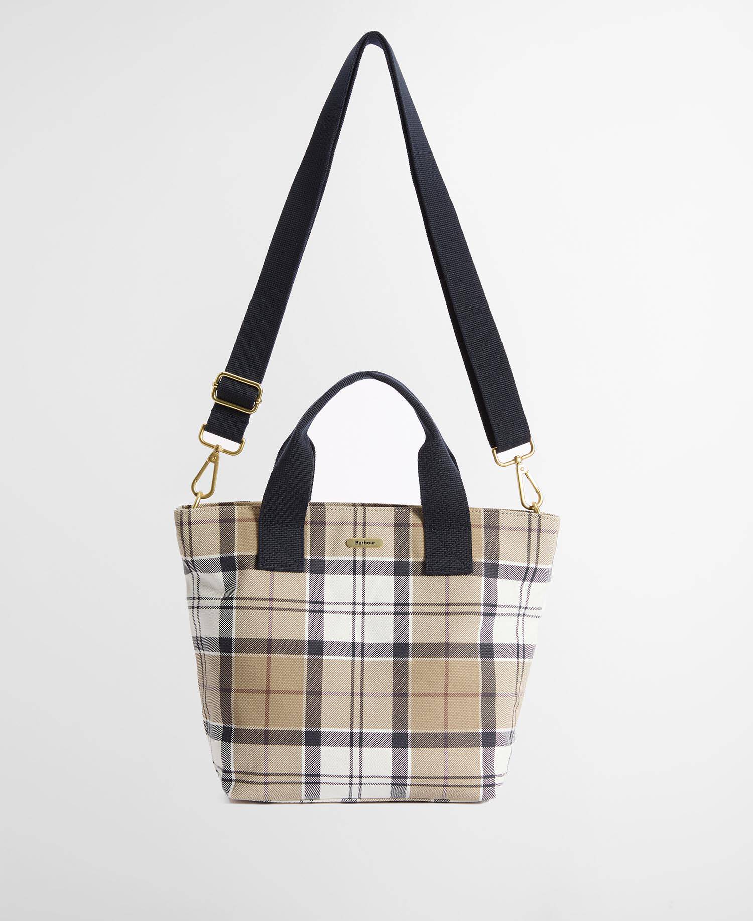 Barbour Maisy LBA0468 borsa tote Rosewood Tartan cotone