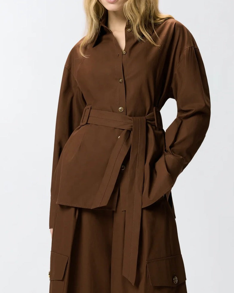 Pinko Cheryl 106153 A2ER giacca camicia Marrone