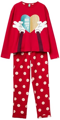 Benetton 3P053P04G Pigiama Donna Cotone Disney XXS