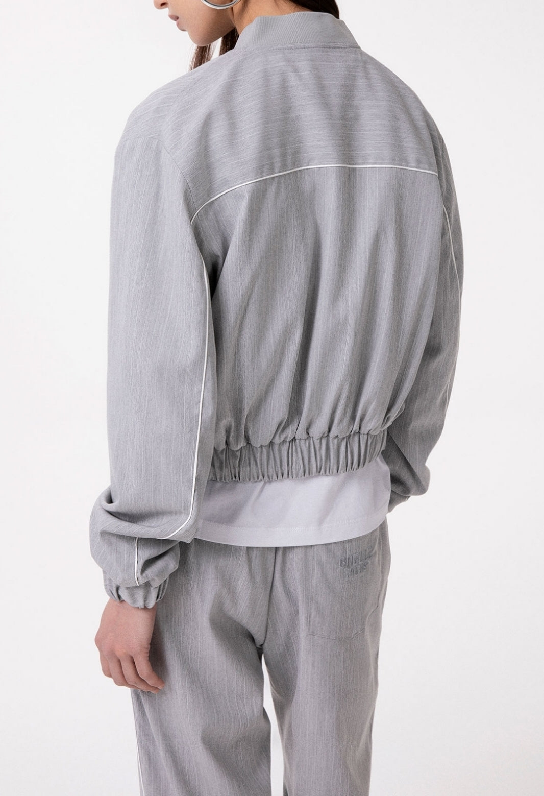 Gaelle Paris GAABW09812 Giacca Donna Grigia Gessata