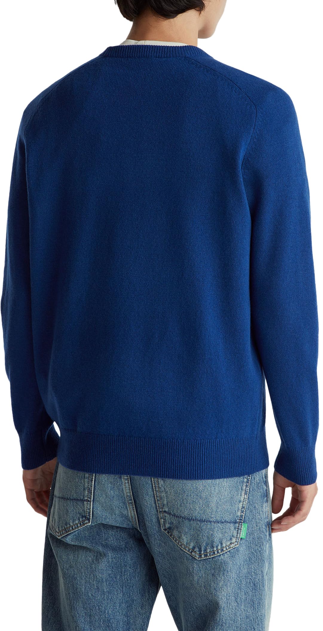 Benetton Maglieria Maglia Donna Girocollo Morbida Spalla Sella