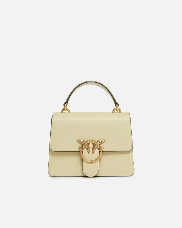 Pinko 100071 A0F1 borsa mini Love One giallo vaniglia