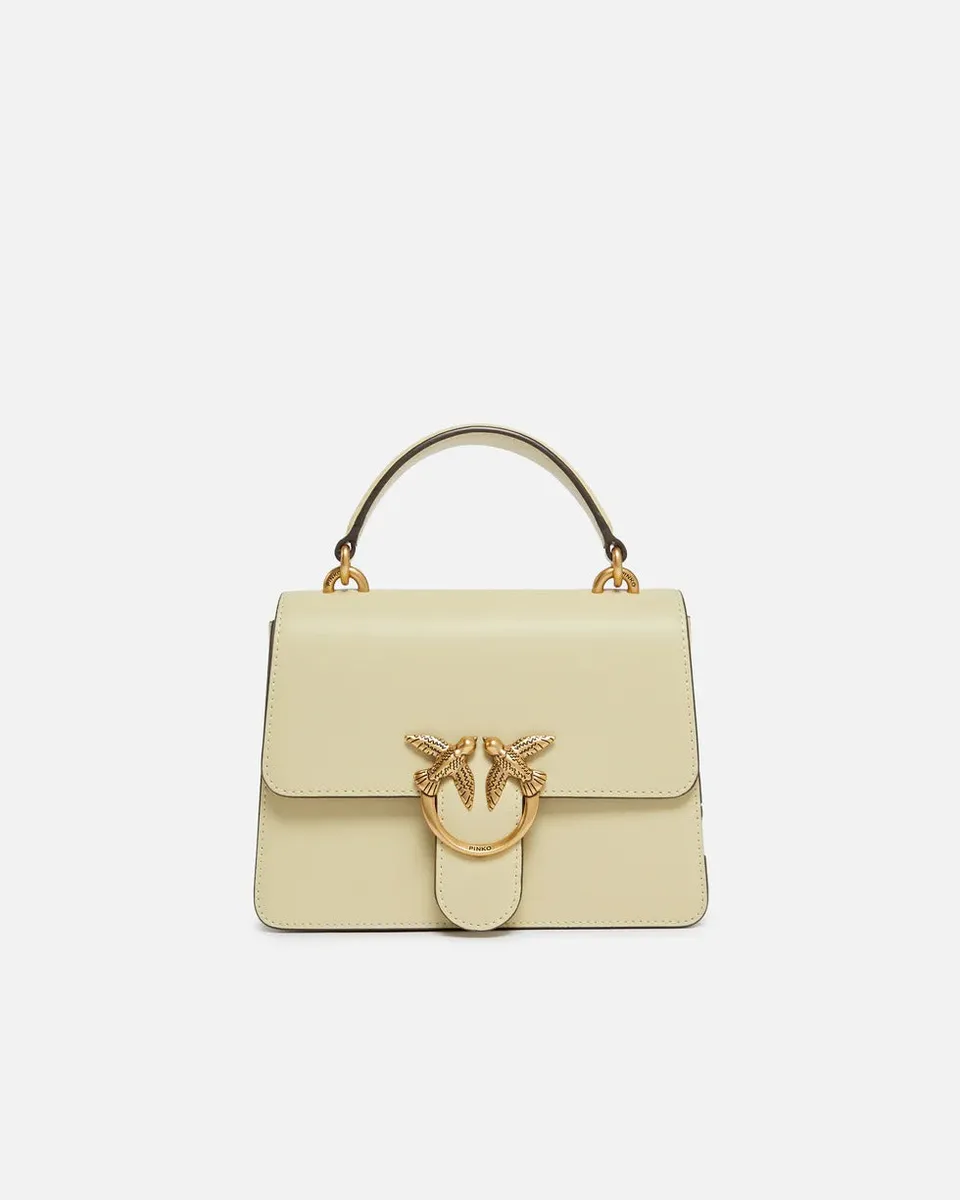 Pinko 100071 A0F1 borsa mini Love One giallo vaniglia