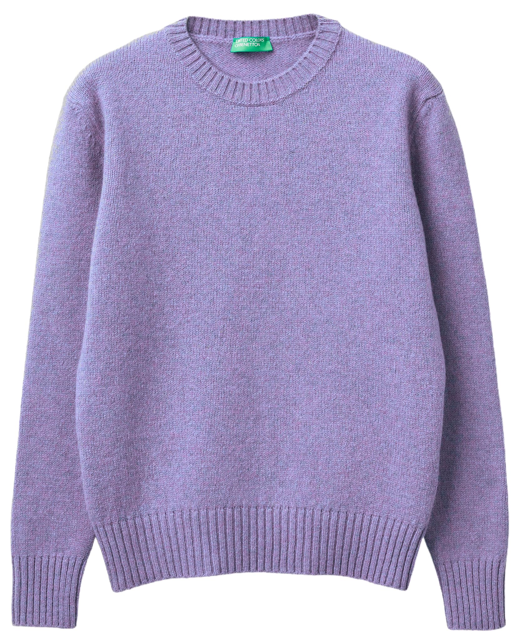 Benetton maglia donna girocollo regular manica lunga