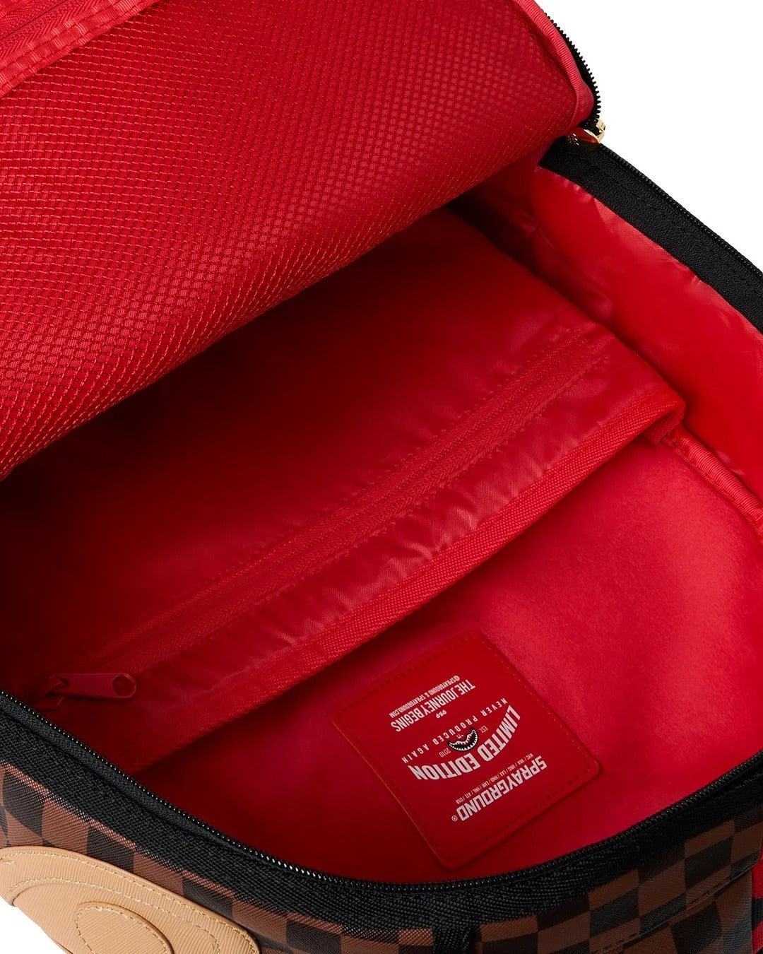 Sprayground Reverse Half Split 910B8570NSZ zaino rosso PVC