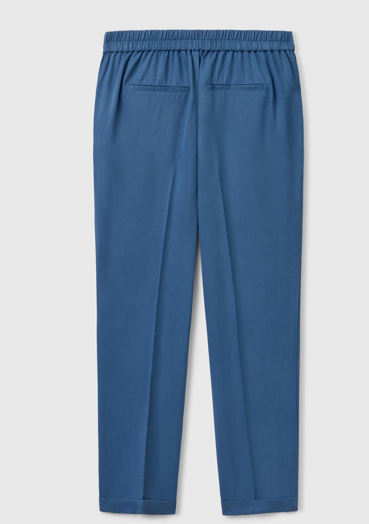 Benetton 4Y09DF079 Pantaloni Donna Taglia M Blu
