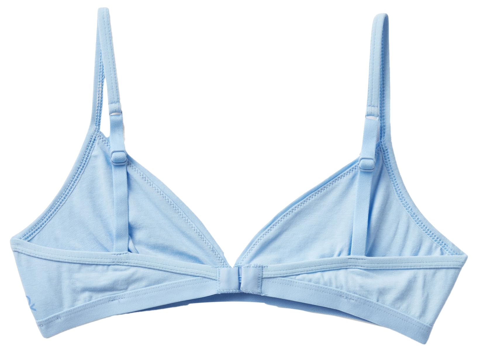 Benetton Triangolo Reggiseno Cotone Organico Celeste 2k3